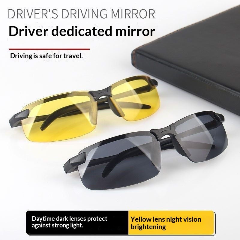 Lunettes de soleil à double usage jour-nuit pour hommes