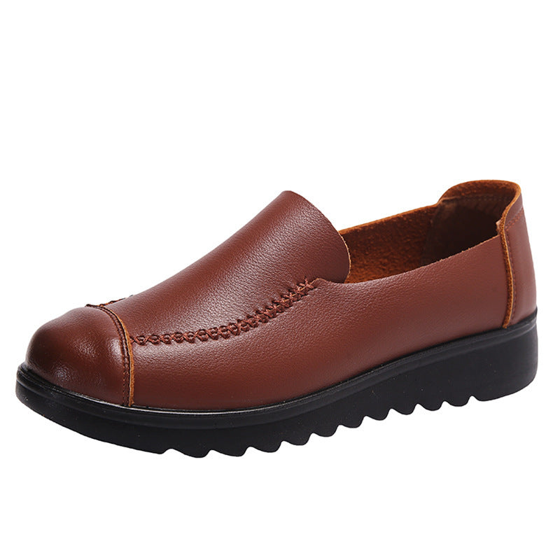 Arrivée d'été Mamans Chaussures Soft-soled et confortable travail cuir