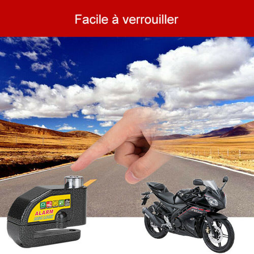 Réveil de moto disque verrou de frein poignée de poignée de poignée de sécurité vélo