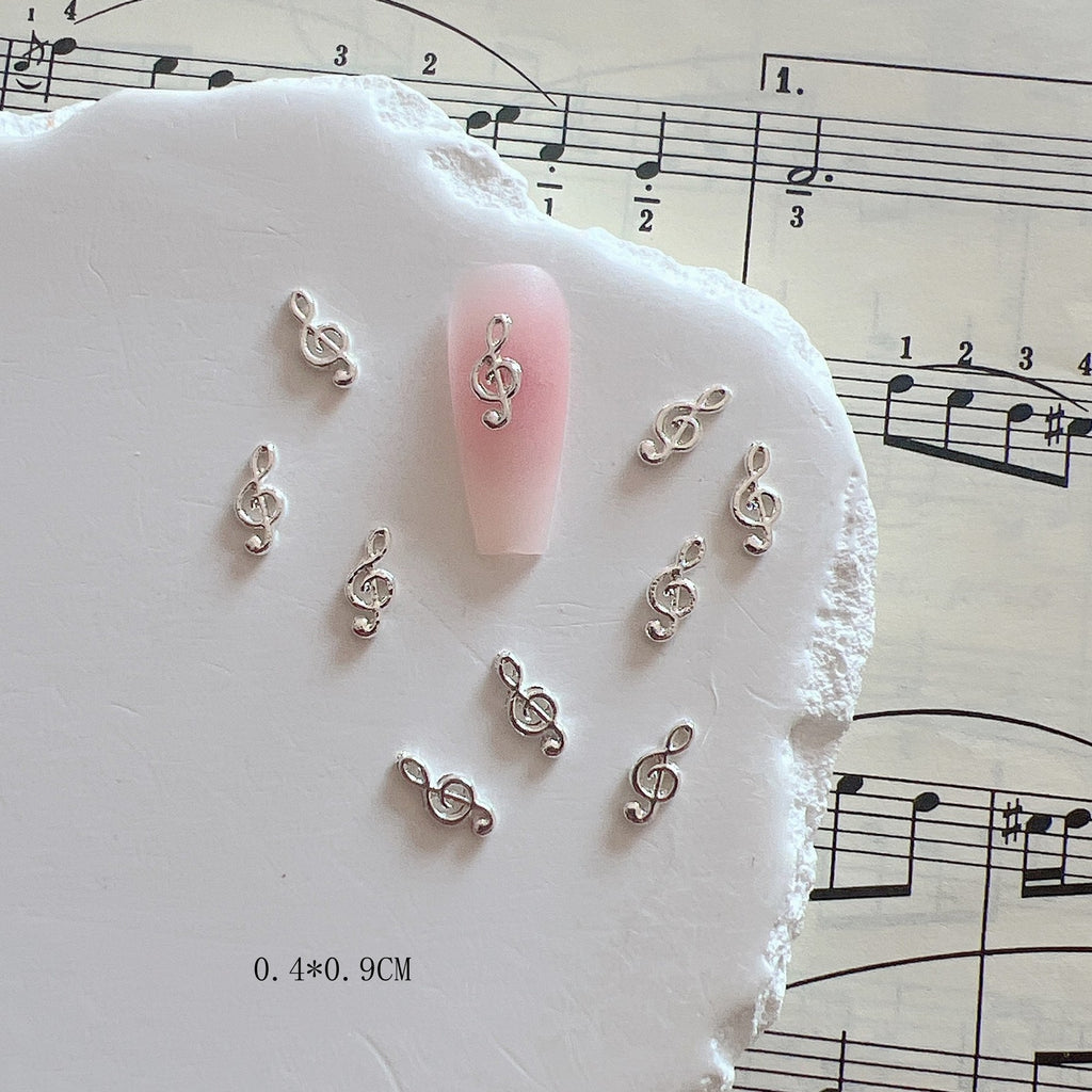 Symboles de musique Alliage de bijoux Nails Accessoires en métal