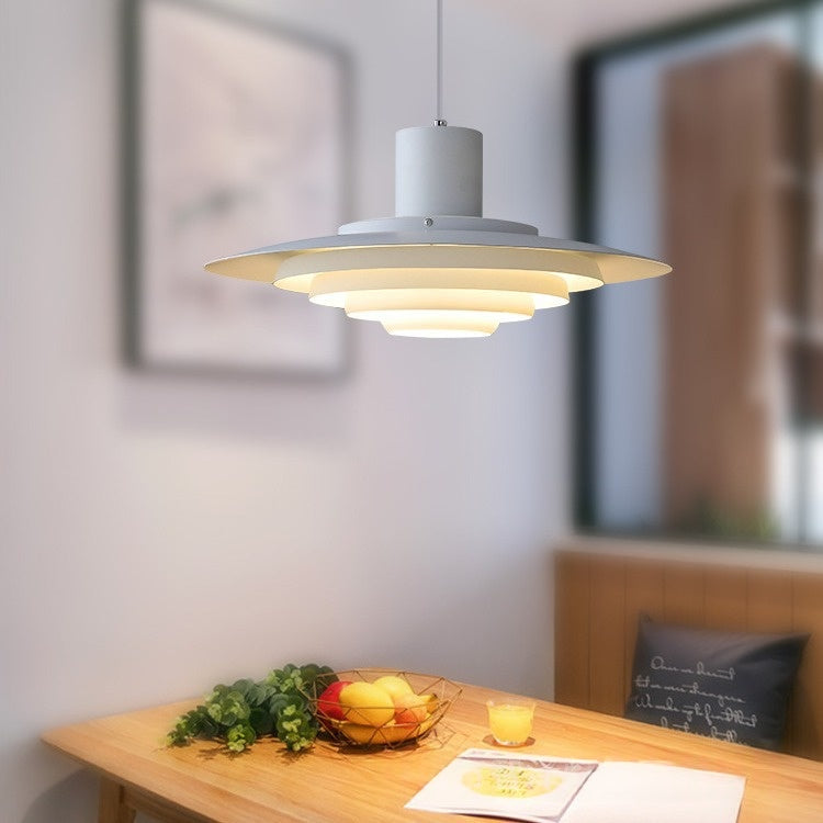 Lampe à bougie simple en forme d'ovni