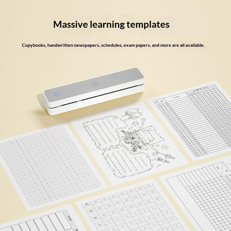 MT610 Imprimante thermique portable sans fil Bluetooth A4 pour documents maison et bureau