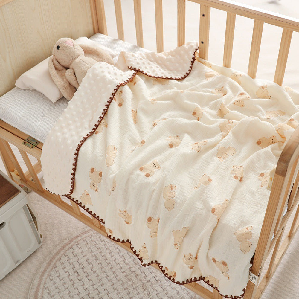 Type A Pure Cotton Gauze Doux Couverture bébé pour nouveau-nés et nourrissons