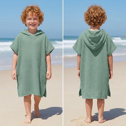 Serviette de plage pour enfants en peignoir de 4 saisons