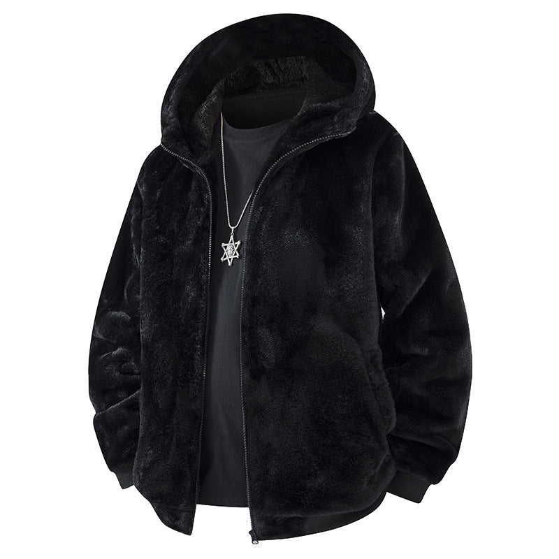 Manteau de cardigan à capuche à capuche à l'hiver