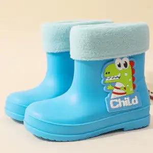 Les chaussures imperméables pour enfants en dinosaure sont épais et souples