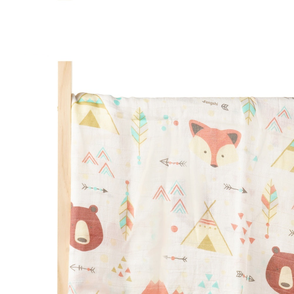 Simple imprimé nouveau-né bébé bambou coton bébé couverture Gro-bag