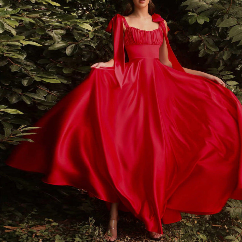 Mode Sans manches Camisole Gown Demoiselle d'honneur Robe de soirée Femmes