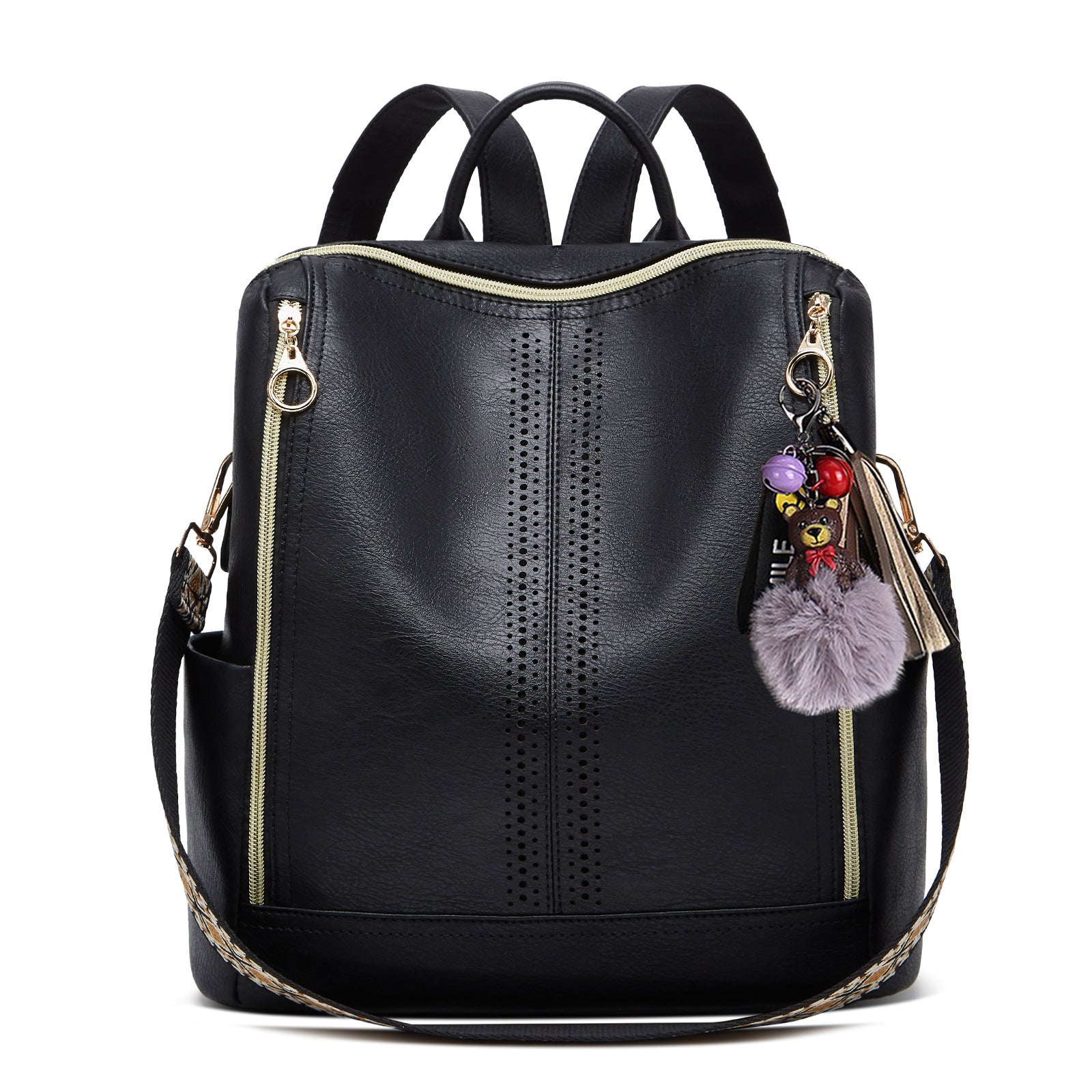 Springsummer Sac à dos pour femmes en cuir souple Casual style coréen