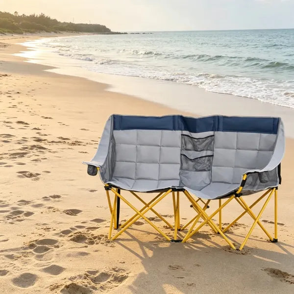 Double folding chair