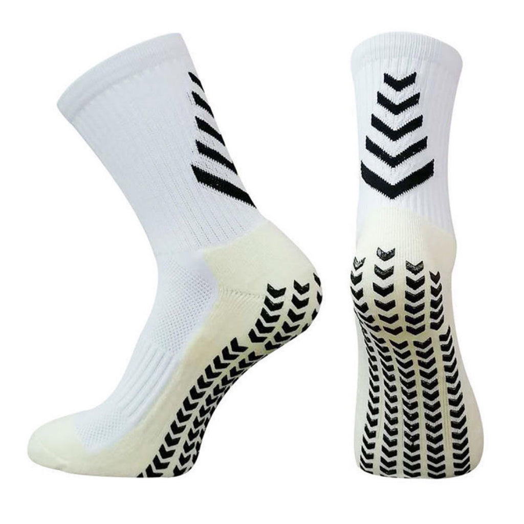 Chaussettes athlétiques mi-calf pour hommes pour course antidérapante Silicone épaissie