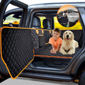 Dog Seat Cover For Back Seat, Hard Bottom Back Seat Extender, Waterproof & Machine Washable, Heavy Duty, Supports Heavy Loads For Travel & Camping, Do