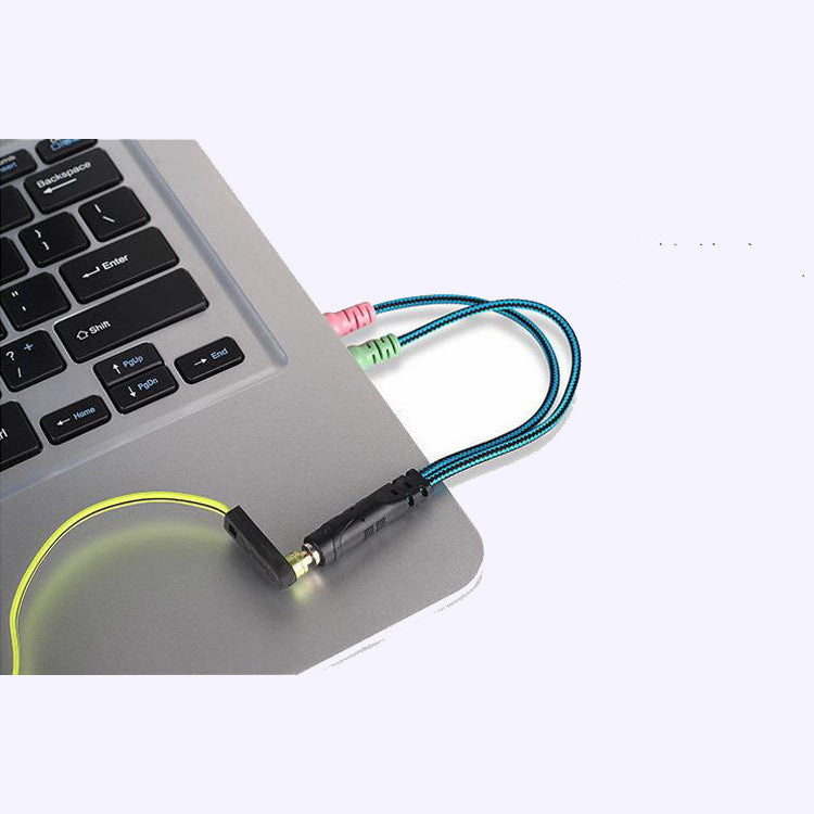 Câble d'adaptateur pour microphone audio Aux 3,5 mm