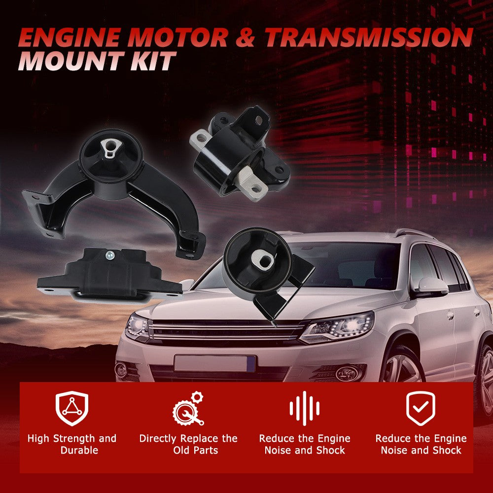 Moteur et Auto Auto Trans Mount Set 4Pcs pour Dodge Journey 2009-2010 2.4L 3.5L