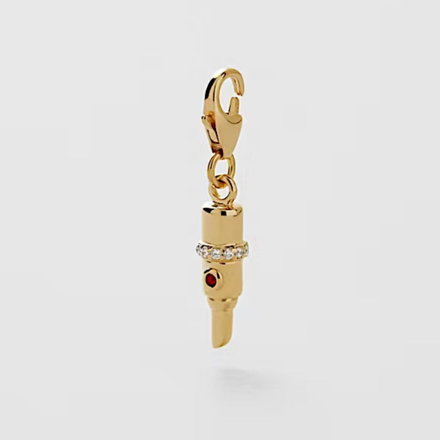 Accessoire pendentif géométrique en acier inoxydable