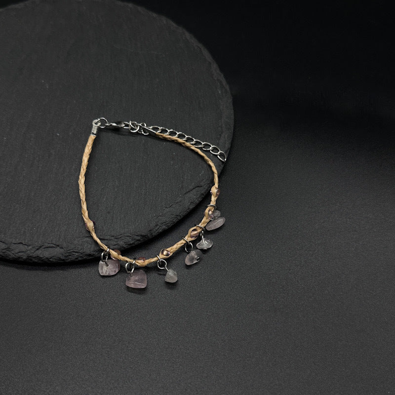 Bracelet de galets de Raffia