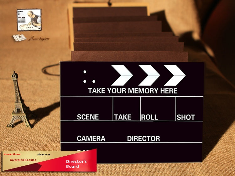 Film Guide Board Adhésif pliant Thème cadeau créatif Bricolage Album fait main Fin