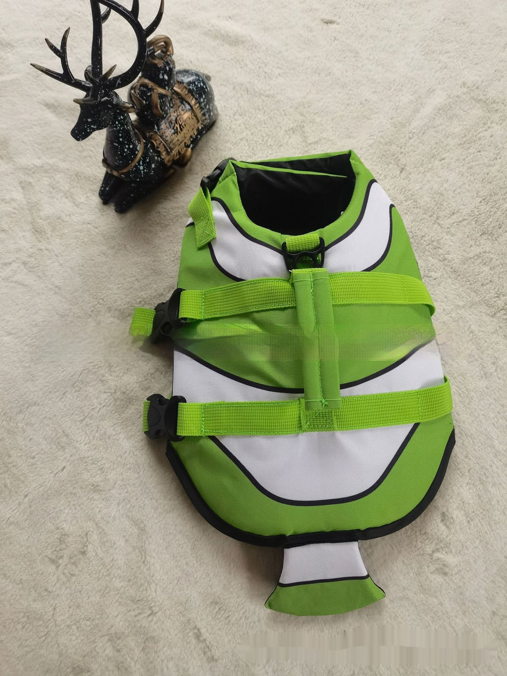 Veste de vie simple et polyvalente à rayures pour animaux de compagnie