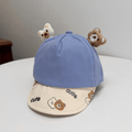 Patchwork style coréen Imprimé Lettering Soft Brimmed Baseball Cap avec Trois dimensions