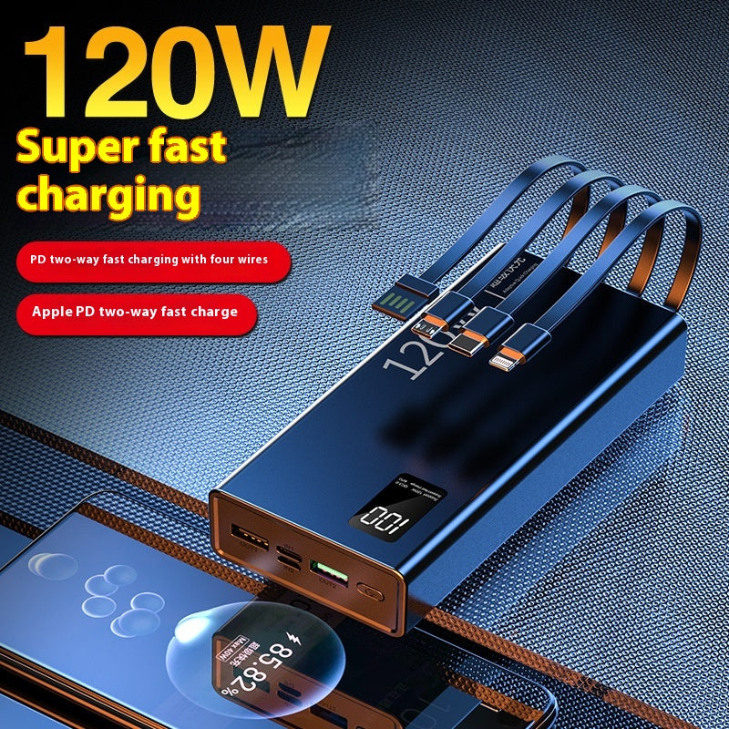 Batterie portable bidirectionnelle à charge ultra rapide pour téléphones portables Affichage numérique intelligent M