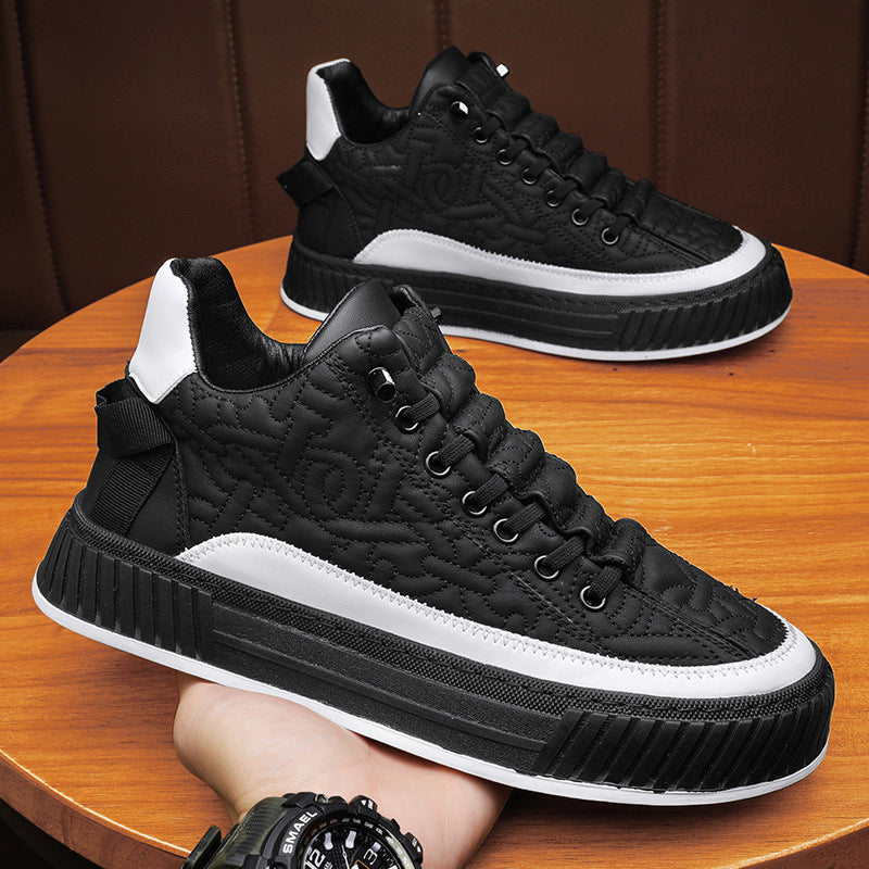 Chaussures de plateau tendance et polyvalent pour hommes