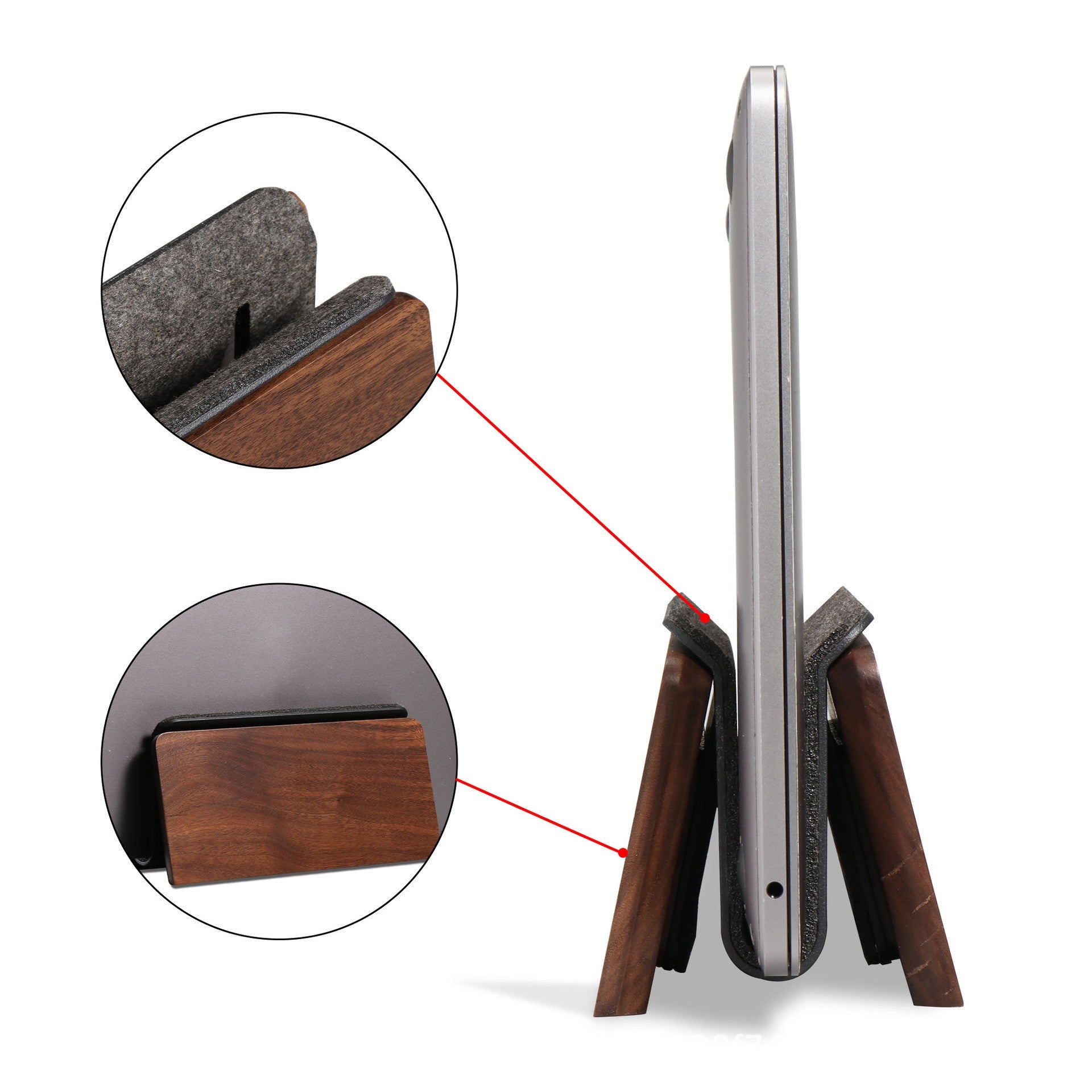 Support en bois massif pour ordinateur portable