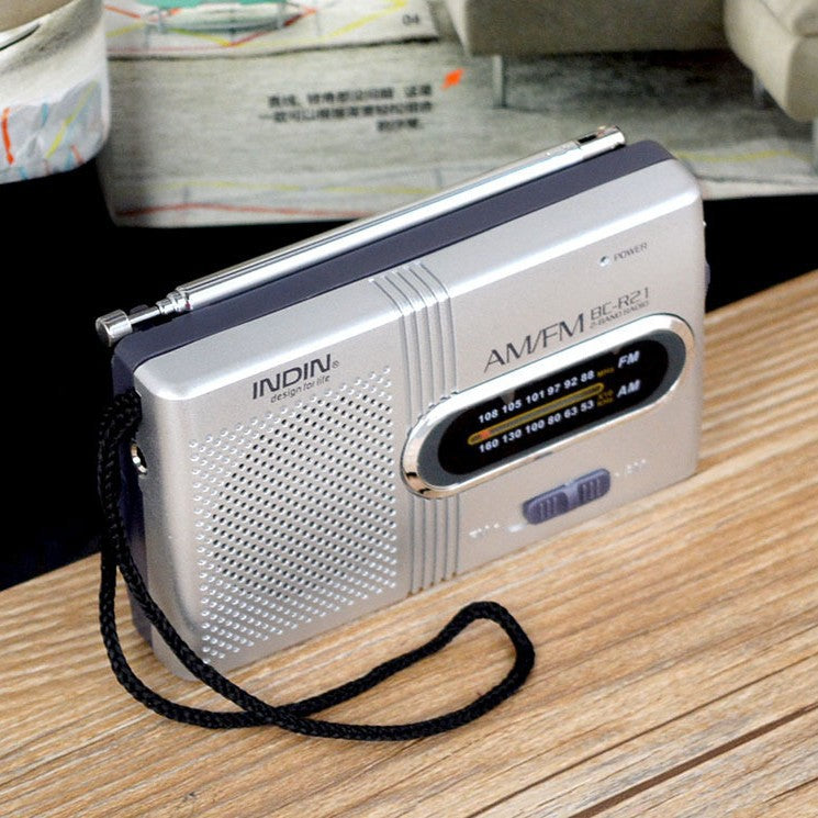 Mini Portable Two-Band Multi-Function Radio for Seniors