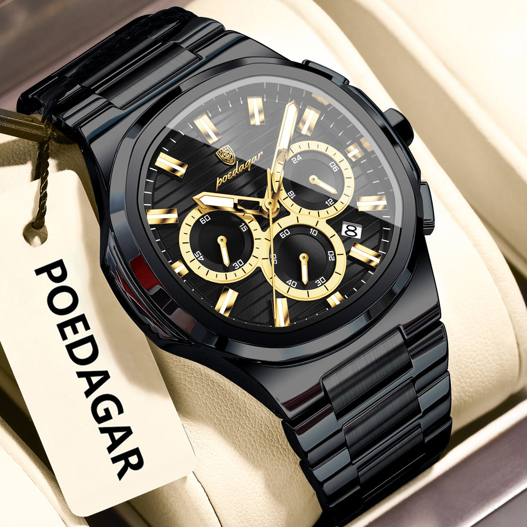 Hommes Imperméable Multifonctionnelle Montre lumineuse