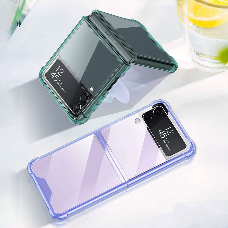 Étui de téléphone mobile à quatre cornes transparent ultra-mince