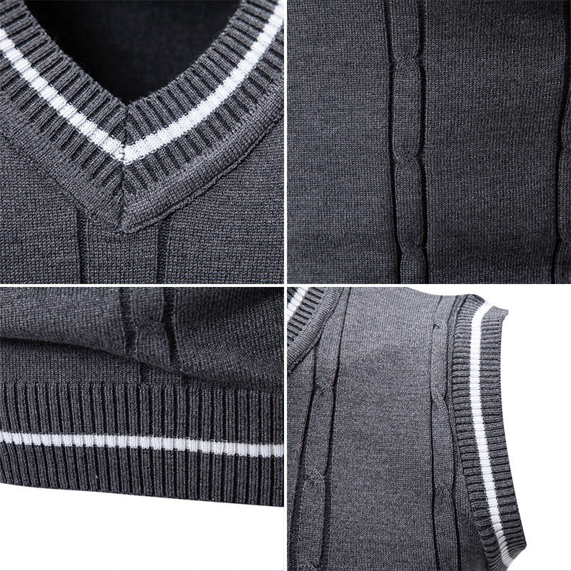 AutomneHiver Hommes Mode tendance Vest Chandails