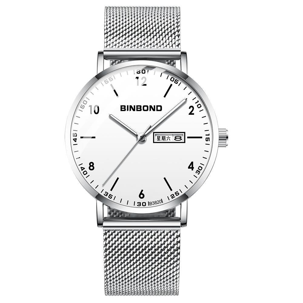 Ultra-mince Trendy Quartz Imperméable Starry Sky Montre électronique mécanique pour adolescents