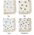 Crêpe de coton imprimé Couverture en tassel