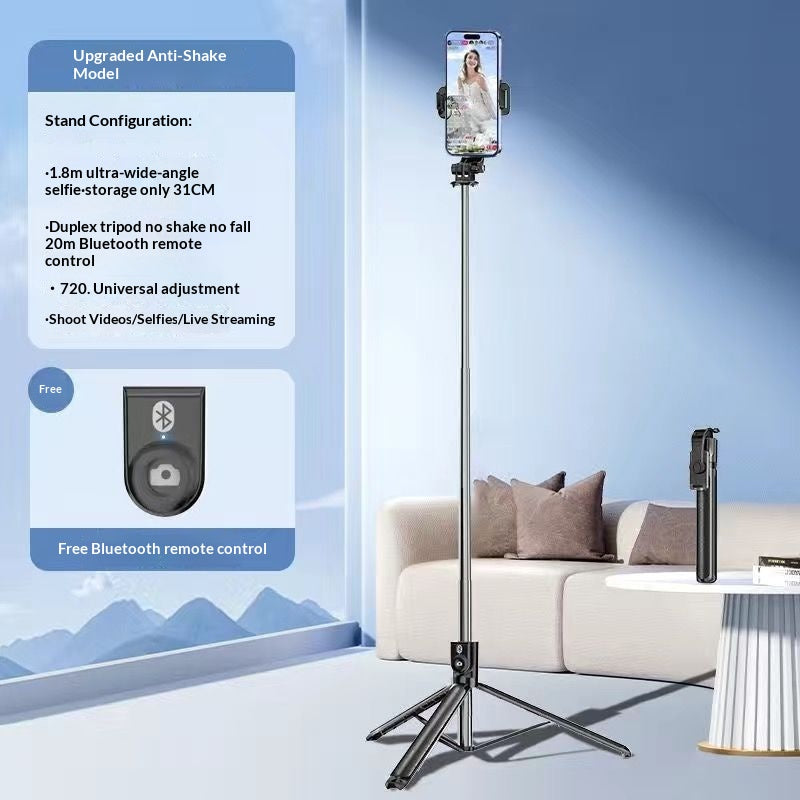 Selfie multi-fonctions de trépied Bluetooth et support de streaming en direct