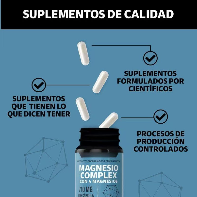 Gélules complexes de magnésium Magnésium Glycinate de magnésium Vitamines alimentaires