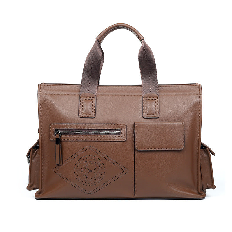 Sac transdermique casual élégant Cowhide Grande capacité