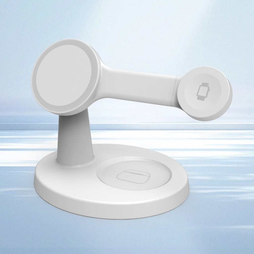 15W Electric Desktop Wireless Charging Stand for Magnetic Fast Charge Mobile Phones