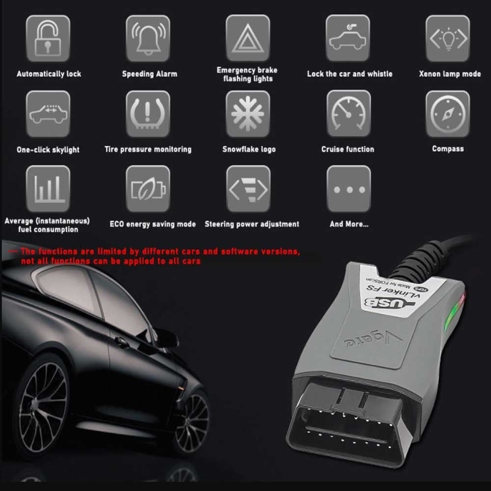 ELM327 HSMS-CAN OBD2 outil de diagnostic pour les véhicules Ford et Mazda