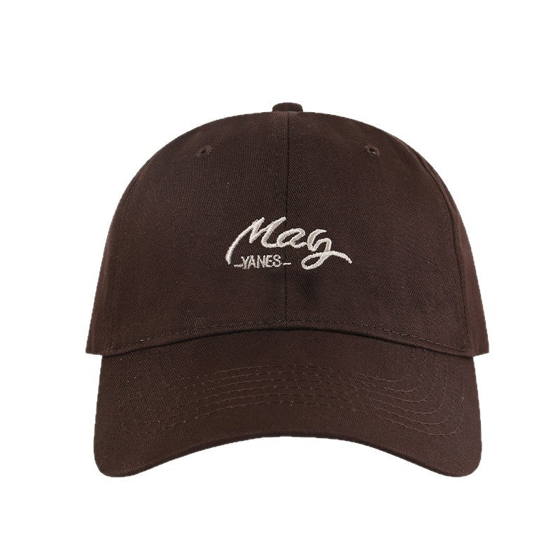 Men's and Women's Idental Solid-color Brodé Lettre Mai Mode Casual Casquette de baseball