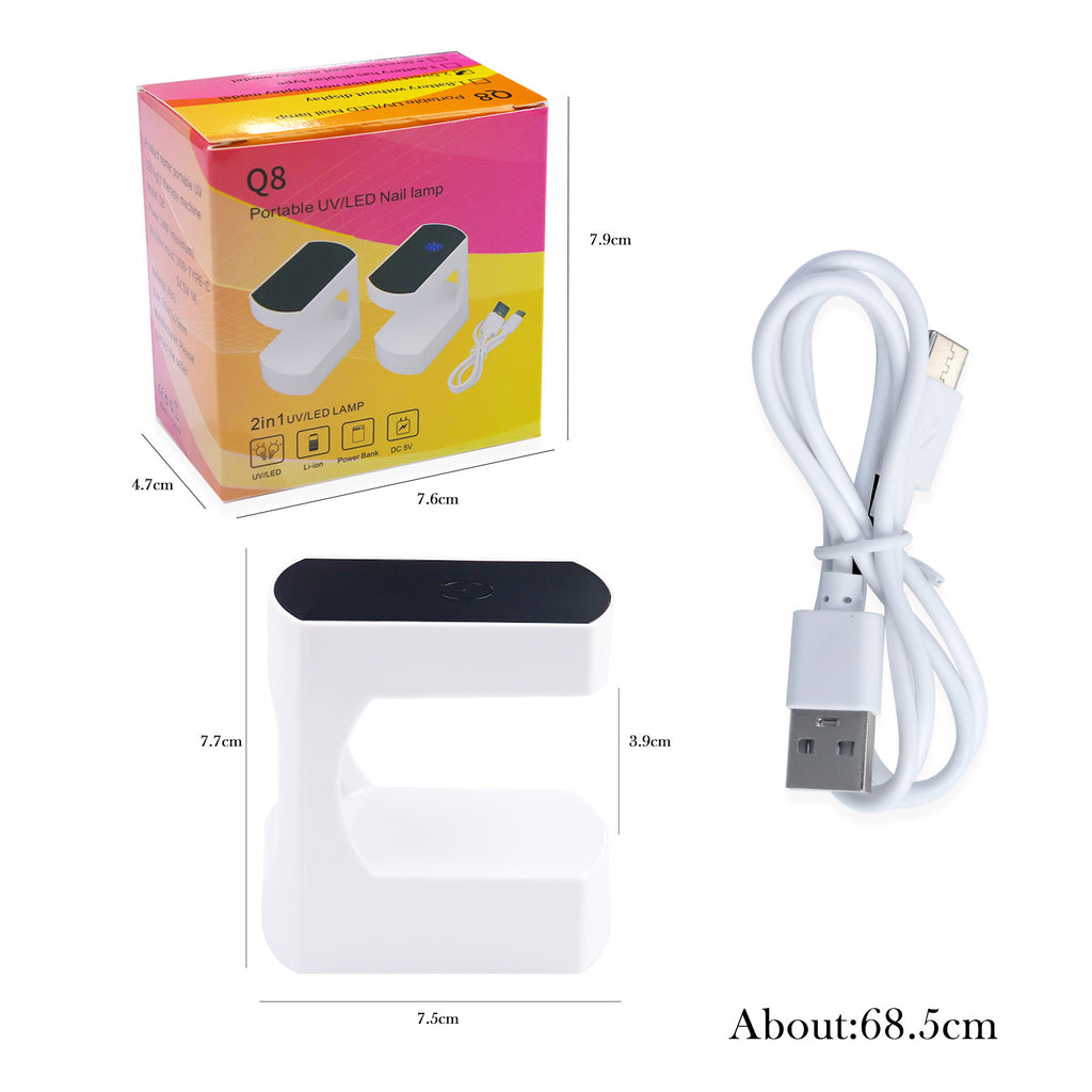 Mini lampe USB Petite lampe Q8 pointe d'ongle
