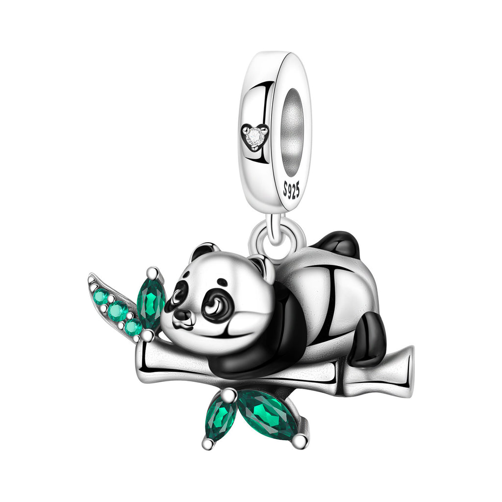 Bamboo mignon Panda bricolage perles de cuivre pendentif accessoires