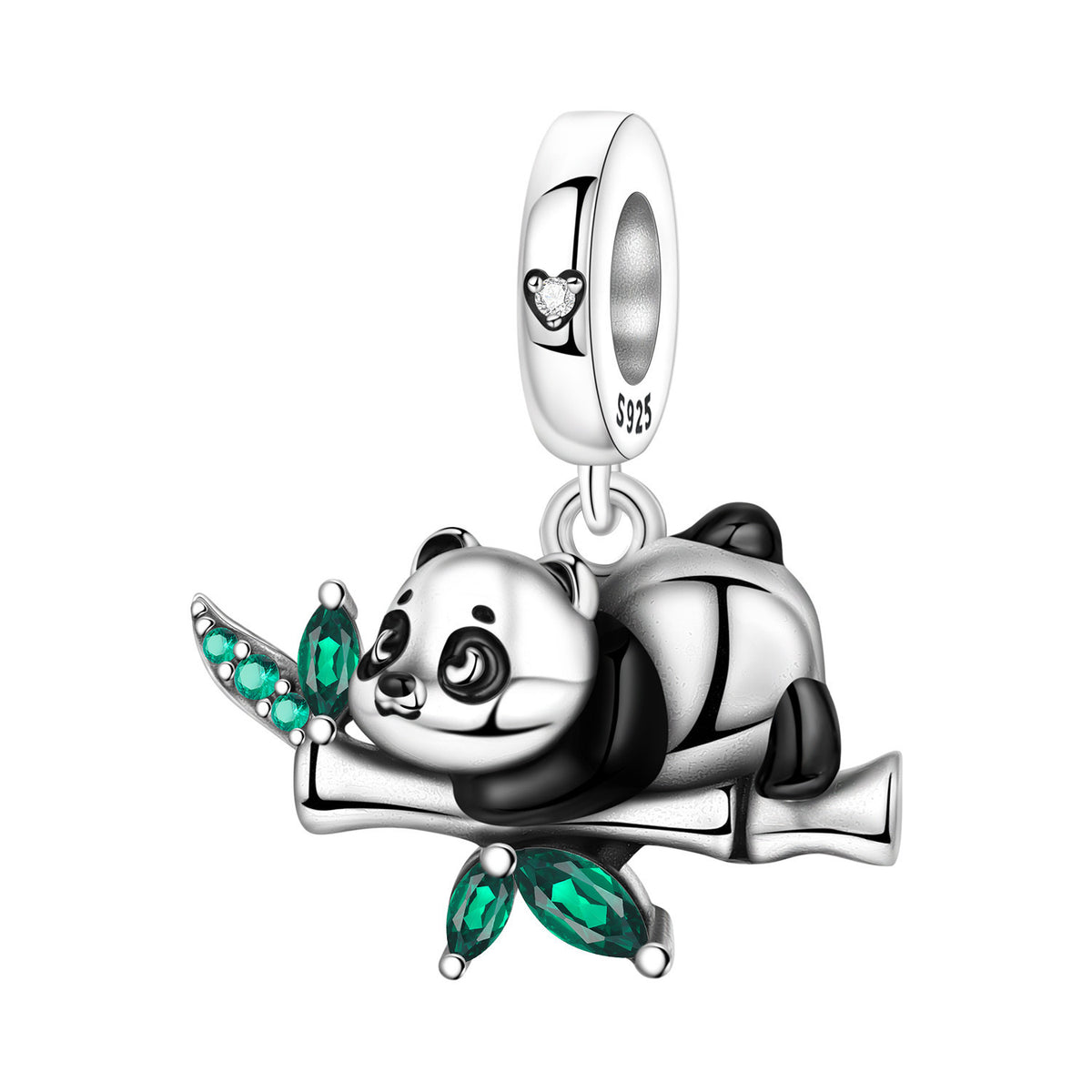 Bamboo mignon Panda bricolage perles de cuivre pendentif accessoires