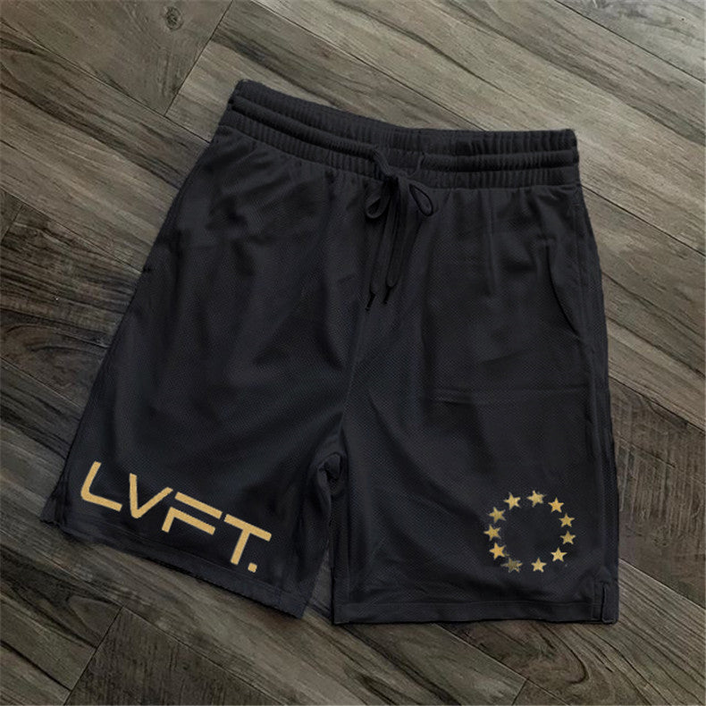 Sports musculo-fitness Mesh rapide pour hommes Quart d'entraînement de course Breathable Short