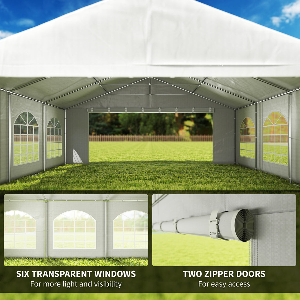 20 x 20 Heavy-Duty Wedding Tent