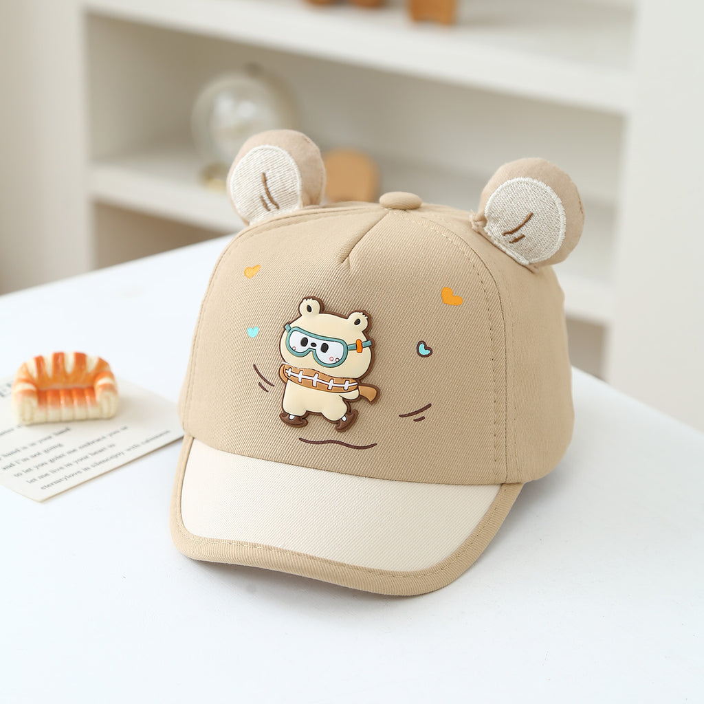 Été Garçons et filles Dessin Snowman 3D style oreille Casquette de baseball pour 3-18 mois vieux enfant