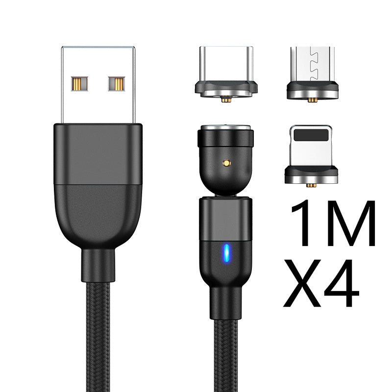 Câble de données magnétique Câble de charge de rotation à 3 540 degrés