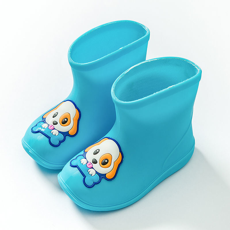 Chaussures en caoutchouc élégant antidérapant pour hommes et femmes & Bottes de pluie pour bébé Velvet