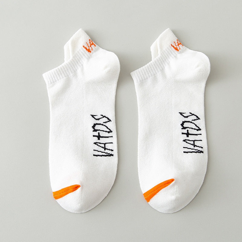 Season Thin Absorb Sweat Short Mesh Respirant Pure Cotton Chaussettes sport homme
