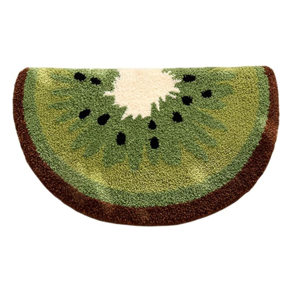 Baignoire Kiwi Fruit Mats mignons Rugs de salle de bains