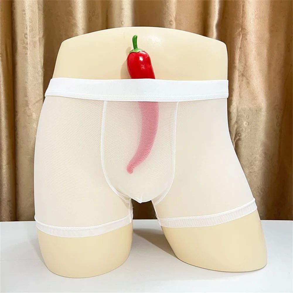 Short de Boxer Homme entièrement transparent Ultra mince impriméSolid