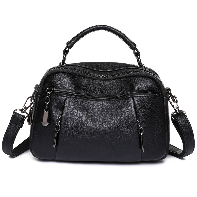 Sac à main PU multicouches et petit sac carré
